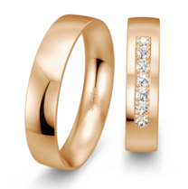 Rose gouden trouwringen Rose gouden trouwringen