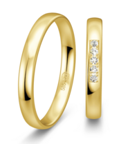 Smalle geelgouden ring