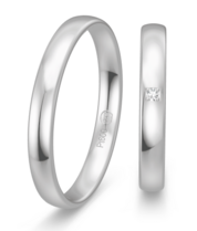 Smalle witgouden ring