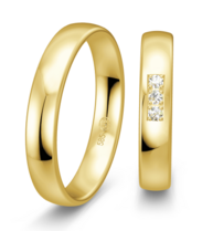 Smalle geelgouden ring