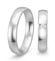 Klassieke Platina Trouwringen glanzend