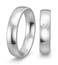 Klassieke Platina Trouwringen glanzend