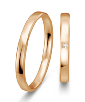 Rose gouden trouwringen 2,5mm