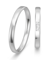 Klassieke witgouden ring