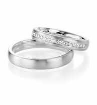 Trouwringen van Witgoud Modern