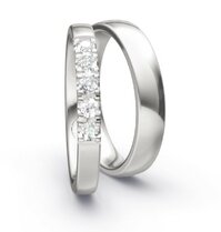 Memoire ringen Witgoud 5 briljanten