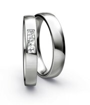 Memoire ringen Platina 3 briljanten