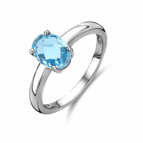 ring blauw topaas