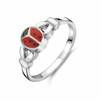 ring lieveheersbeestje emaille