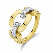 ring schakel diamant 0.11ct h si ring schakel diamant 0.11ct h si