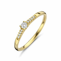 ring diamant 0.10ct h si