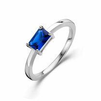 ring blauw zirkonia