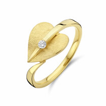 ring hart gescratcht diamant 0.04ct h si