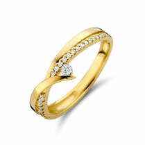 ring diamant 0.13ct h si
