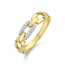 ring schakel diamant 0.05ct h si ring schakel diamant 0.05ct h si