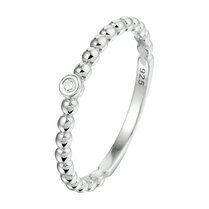 aanschuifring bolletjes zirkonia