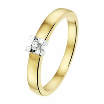 ring diamant 0.05ct h si