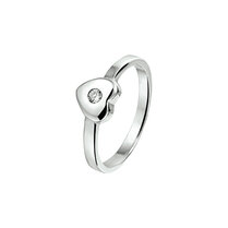 ring hart en zirkonia