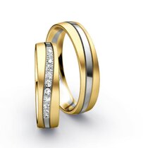 Platina met gouden Trouwringen