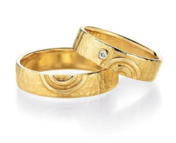 Originele geelgouden trouwringen