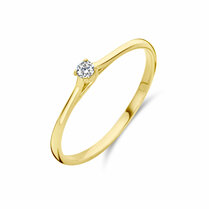 aanzoeksring diamant 0.05ct h si