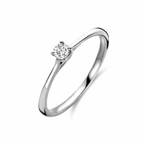 aanzoeksring diamant 0.10ct h si