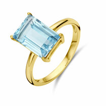 ring blauw topaas
