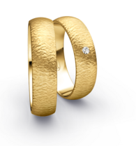 Klassieke Ringen Geelgoud Nadelmatt Klassieke Ringen Geelgoud Nadelmatt