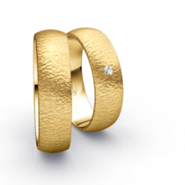 Klassieke Ringen Geelgoud Nadelmatt Klassieke Ringen Geelgoud Nadelmatt