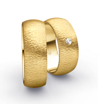 Klassieke Ringen Geelgoud Nadelmatt Klassieke Ringen Geelgoud Nadelmatt