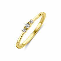 ring trilogie diamant 0.08ct h si