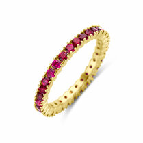 aanschuifring lab grown robijn aanschuifring lab grown robijn