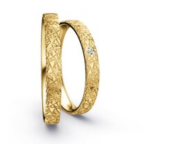 Klassieke Ringen Geelgoud Criss-cross Klassieke Ringen Geelgoud Criss-cross