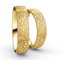 Klassieke Ringen Geelgoud Criss-cross Klassieke Ringen Geelgoud Criss-cross