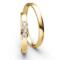 Geelgouden Trilogy Trouwringen