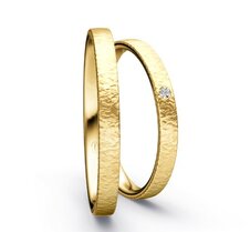 Klassieke Ringen Geelgoud Nadelmatt Klassieke Ringen Geelgoud Nadelmatt