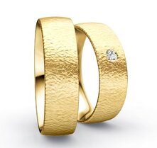 Klassieke Ringen Geelgoud Nadelmatt Klassieke Ringen Geelgoud Nadelmatt