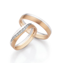 champagne-witgouden Trouwringen