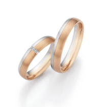 champagne-witgouden Trouwringen