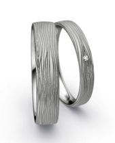 Smalle platina ringen