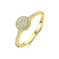 ring diamant 0.19ct h si