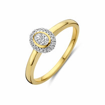 ring diamant 0.25ct h si