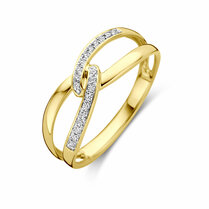 ring diamant 0.06ct h si