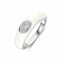 ring wit emaille en zirkonia
