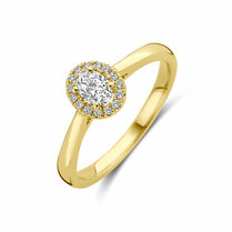 ring lab grown diamant 0.32ct h si