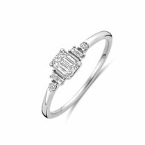 ring lab grown diamant 0.40ct h si
