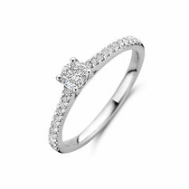ring lab grown diamant 0.39ct h si