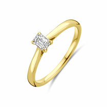 ring lab grown diamant 0.25ct h si