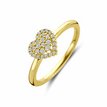 ring hartje diamant 0.15ct h si