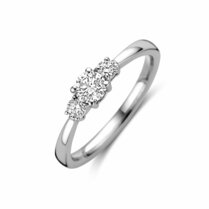 ring trilogie lab grown diamant 0.46ct h si